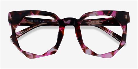 Jewel Geometric Pink Tortoise Glasses For Women Eyebuydirect