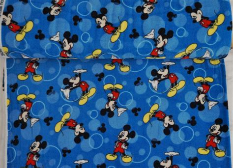 Disney Mickey Mouse Fleece Fabric For No Sew Blankets Throws