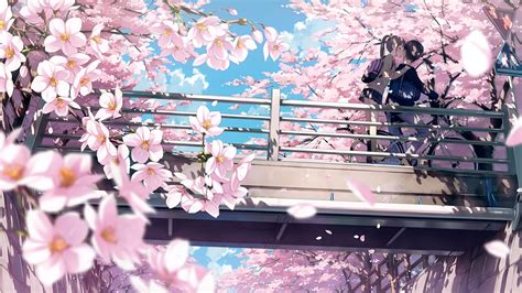 Cherry Blossom Spring Anime Wallpapers Wallpaper Cave