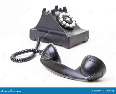 Off The Hook Retro Telephone Off The Hook Stock Image Image Of