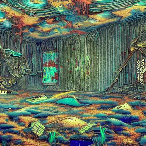 Weirdcore Landscape Wallpaper In A 90s Pc In An Stable Diffusion