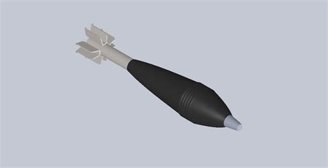 Russian Mortar Shell Assembly 3d Model Cgtrader