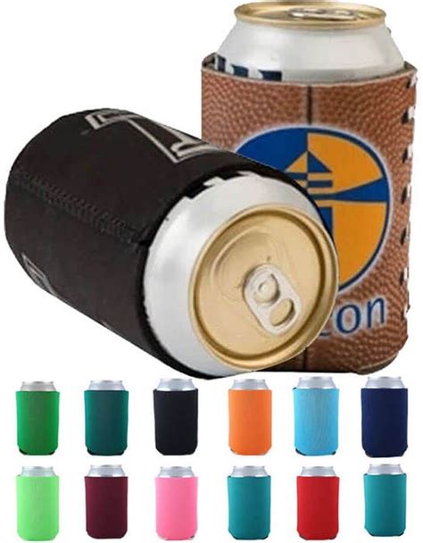 Collapsible Neoprene Can Cooler With Full Color Personalized And Custom