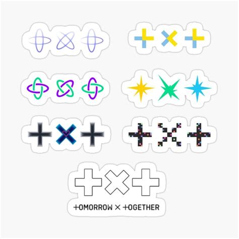 Txt Tomorrow By Together Stickers Logo All Era Songs Txt Merch Kpop
