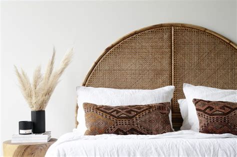 Serena Bedhead Natural Naturally Cane Rattan And Wicker Furniture
