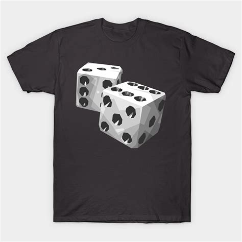 Dice Black And White Boardgame T Shirt Teepublic