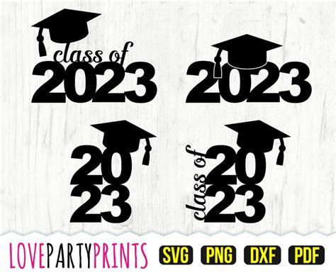 Class Of 2023 Svg Dxf Png Pdf Graduation 2023 Svg Etsy