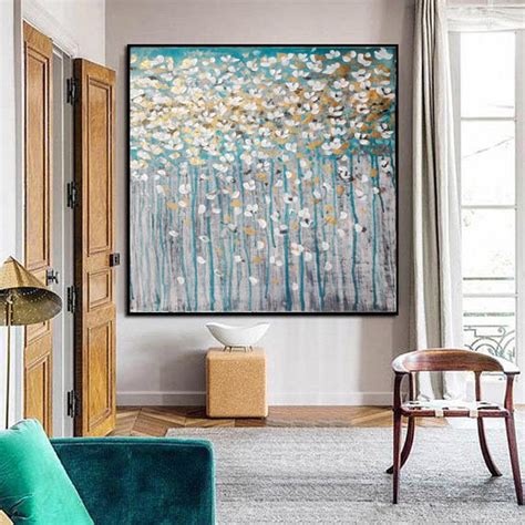 Large Painting Oversize Abstract Wall Art Living Room Extra Etsy