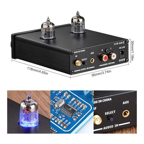 New Upgraded Aiyima Ge5654 Tube Preamplifier Bluetooth 50 With