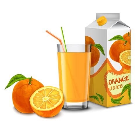 Orange Juice Set 453499 Vector Art At Vecteezy