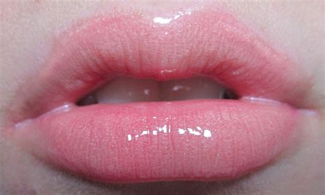 shimmery pale pink lip gloss pale pink lips pink lip gloss female lips revlon colorburst