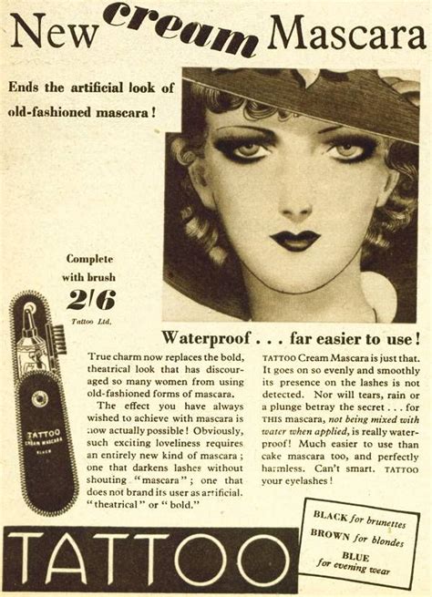 We are a uk supplier of tattoo numbing cream so rest assured that when you purchase from our store you are getting a fast and effecient service. Tattoo New Cream Mascara | Vintage makeup ads, Historical makeup, Vintage cosmetics