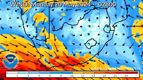 South Africa Wind Maps Sa Weather Forecasts