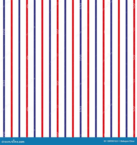 Stripe Seamless Pattern With Redblue And White Vertical Parallel