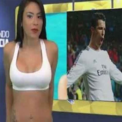 Venezuelan Tv Presenter Strips Completely Naked During Report On Cristiano Ronaldo