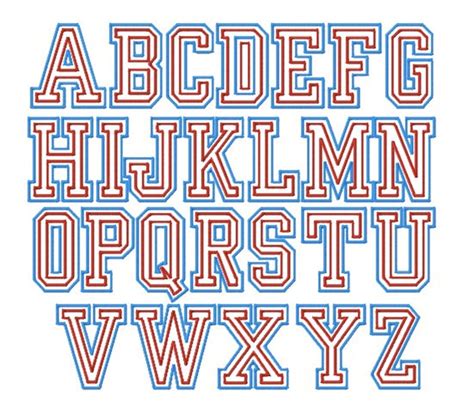 No 20 Double Applique Monogram Font Embroidery Designs 4x4 Etsy