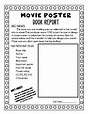 Movie Poster Book Report by Stuff by Ms Star | TPT