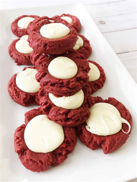 Skinny Red Velvet Thumbprint Cookies — The Skinny Fork