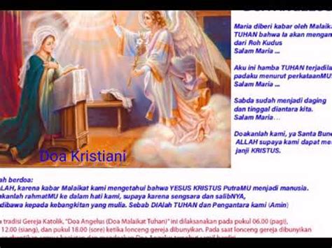 Saya tidak mengatakan doa rosario , carlitos. Doa Angelus Bahasa Inggris