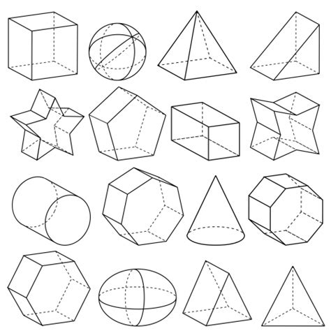 Geometry 3d Shapes Geometric Shapes Drawing