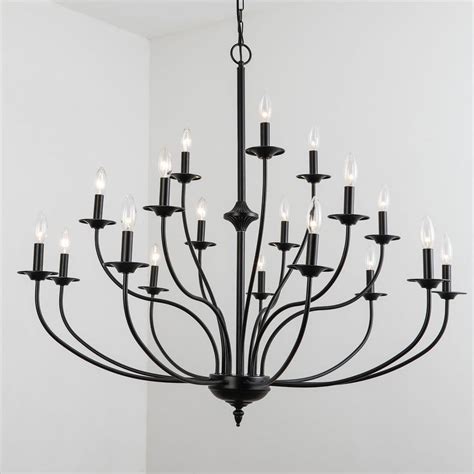 Maxax Boise 18 Light Candle Style Traditional Chandelier With Wrought