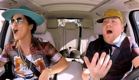 Watch Bruno Mars Make New Music With James Corden During Carpool Karaoke