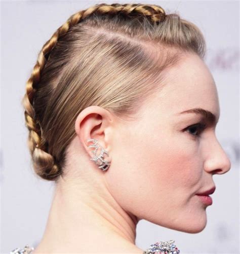 Kate Bosworth Straight Blonde Hair In Fierce Braided