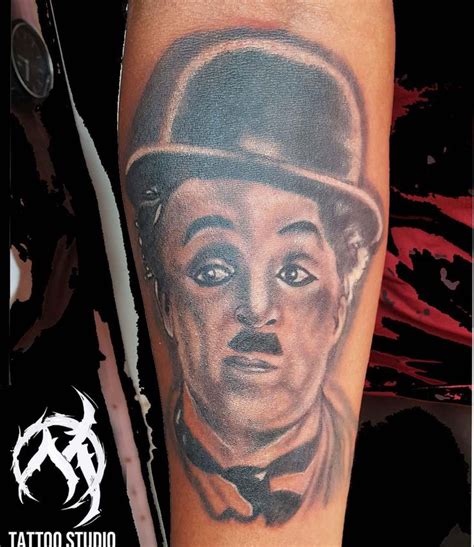 Charlie Chaplin Tattoo Design Mojotattoostudio Chennai Big Tattoo