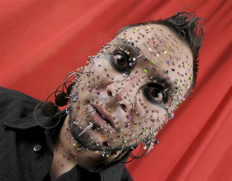 Alex Rosales Most Facial Piercings 2011 Strangest Guinness World