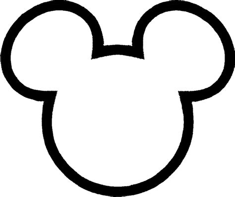 Source Mickey Mouse Head Outline 1024x1024 Png Download
