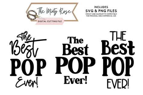 The Best Pop Ever Fathers Day Svg Designs Popcorn T