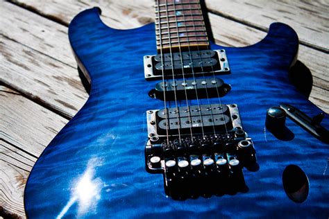 Electric Blue Guitar The Magic Of Music