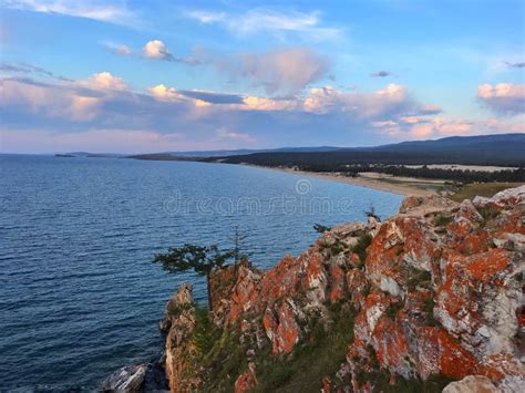 Lake Baikal Scenery Landscapevillagesunset By The Lake Sunset