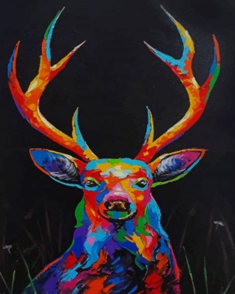 Colorful Deer New Paint By Numbers Paint By Numbers For Adult