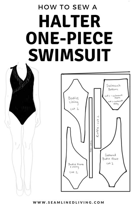 DIY One Piece Swimsuit How To Make A Swimsuit Pattern Swimwear