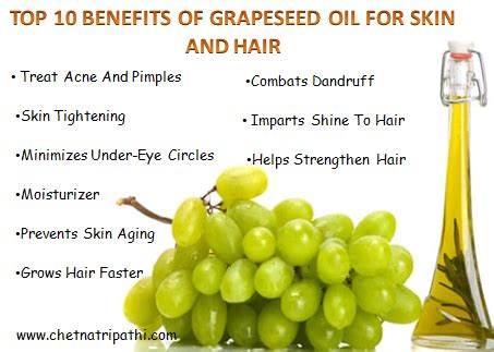 Beauty benefits of grapeseed oil for hair. TOP 10 BENEFITS OF GRAPESEED OIL FOR SKIN AND HAIR ...