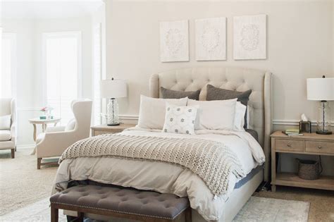 If you made complementary or primary gray, add more of any color used to produce the original gray. Get the Look: Cozy, Neutral Master Retreat | Grey bedroom ...