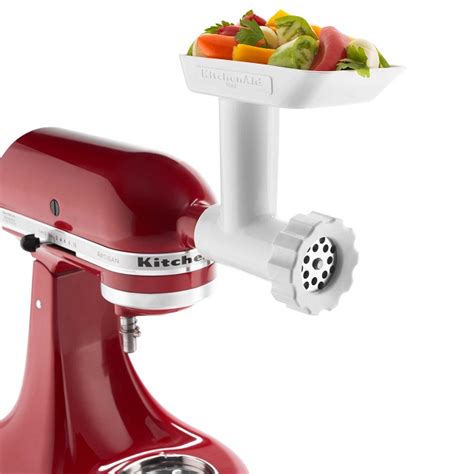 Attachments include bowls, beaters, blades, food and meat grinders, and cozies. 6 KitchenAid Mixer Attachments Home Cooks Must Buy