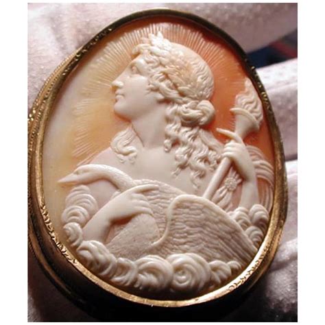 Museum quality carved cameo of Apollo with swan | Cameo, Cameo jewelry, Beautiful cameo
