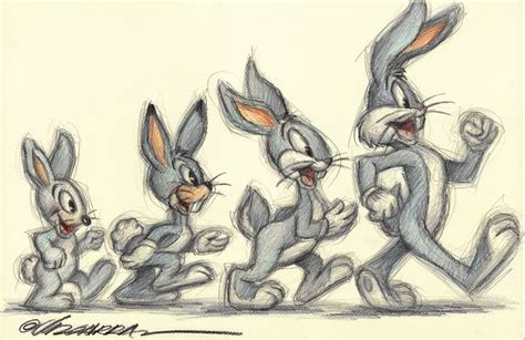 Bugs Bunny Evolution Original Drawing Joan Vizcarra Catawiki