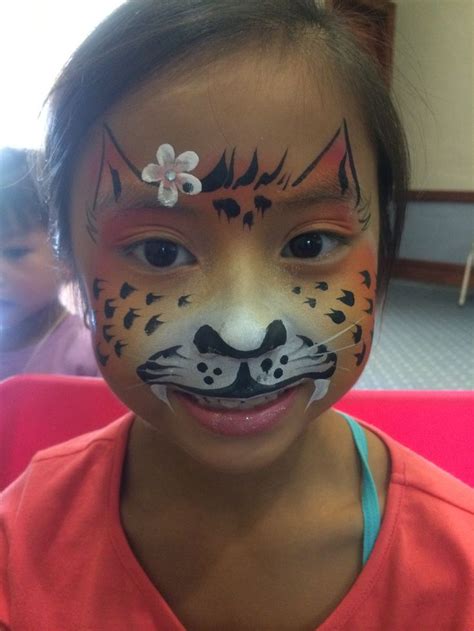 Metallic Leopard Carnival Face Paint Face Painting Kids Entertainment