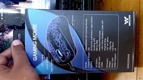 Walton Gaming Mouse Wmg005wb Unboxing In Bengali Youtube