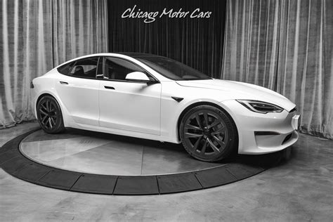 Used 2021 Tesla Model S Plaid Autopilot 21 Arachnid Wheels Worlds