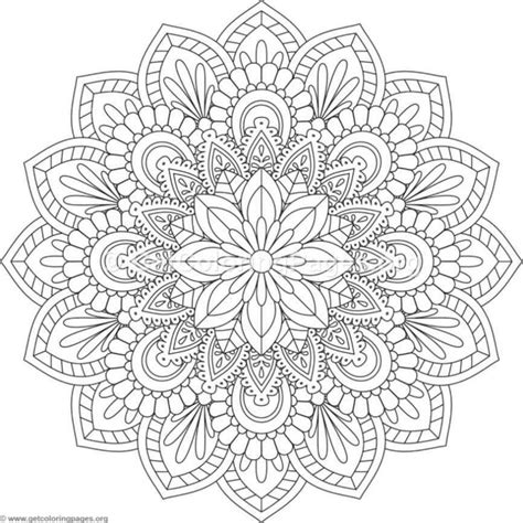 Flower Mandala Coloring Pages 402 Mandala