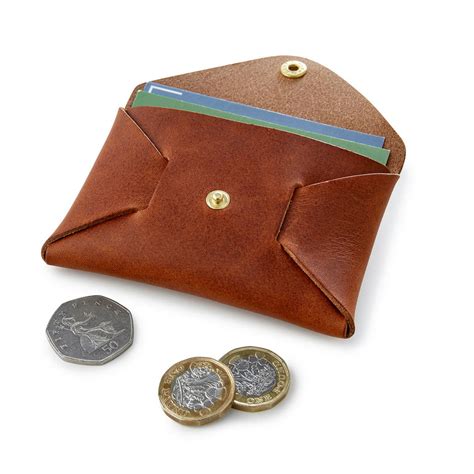 Personalised Leather Coin Pouch By Man Gun Bear | notonthehighstreet.com