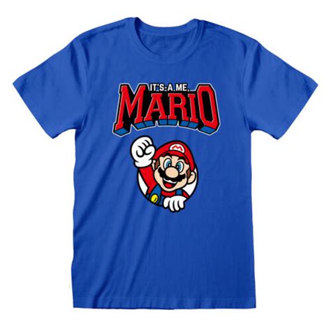 Official Super Mario Bros Its A Me Mario T Shirt Nintendo Game New S M