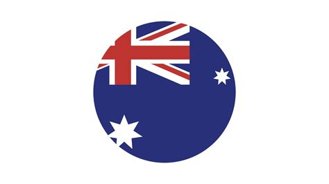 Australia Flag Circle Vector Image And Icon 7686663 Vector Art At Vecteezy