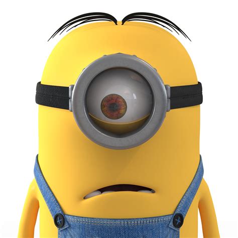 Short One Eyed Minion Rigged 3d Model 79 Max Free3d