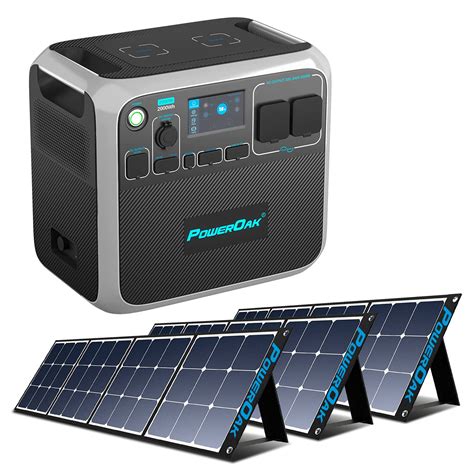 Buy Poweroak Bluetti Ac200p Portable Power Station With 3 Pieces Of