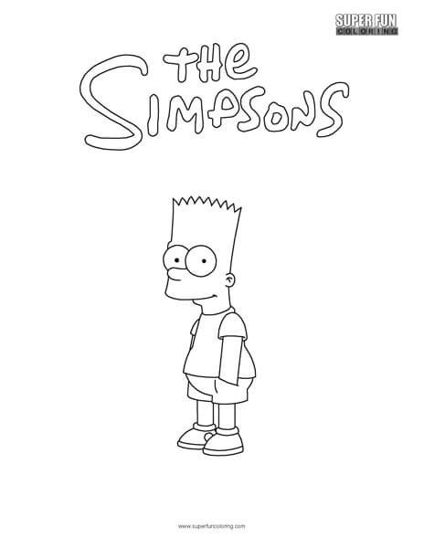 Bart Simpson Coloring Book Coloring Pages